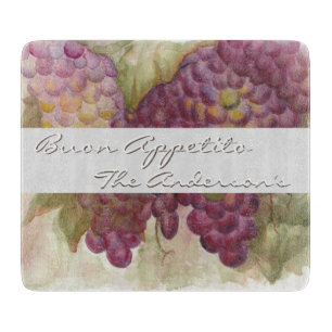 Custom Wine-Themed Tuscan Inspired Cutting Board