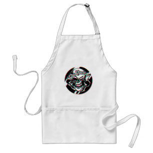 Custom Winking Barber Shop Skull Standard Apron