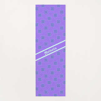 Custom Winter Purple Pattern Yoga Mat