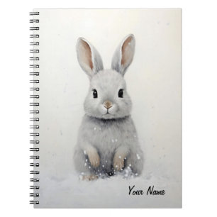 Custom Winter Rabbit Love Cute Aesthetic　 Notebook