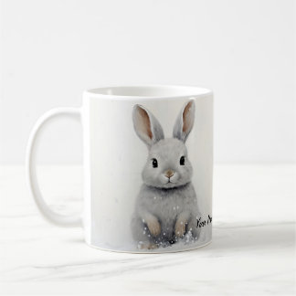 Custom Winter Rabbit Pet Love Cute Aesthetic Coffee Mug