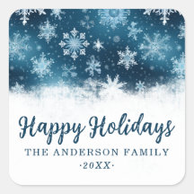 Custom Winter Wonderland Snowflake White Christmas