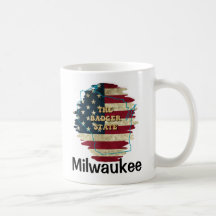 Custom Wisconsin State Coffee Mug