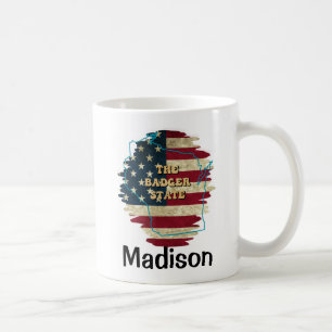 Custom Wisconsin State Coffee Mug