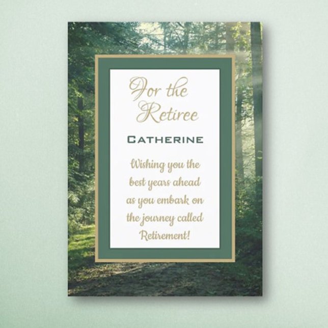 Custom Wishes Retiree!  Retirement  Card (Creator Uploaded)