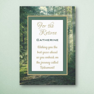 Custom Wishes Retiree!  Retirement  Card