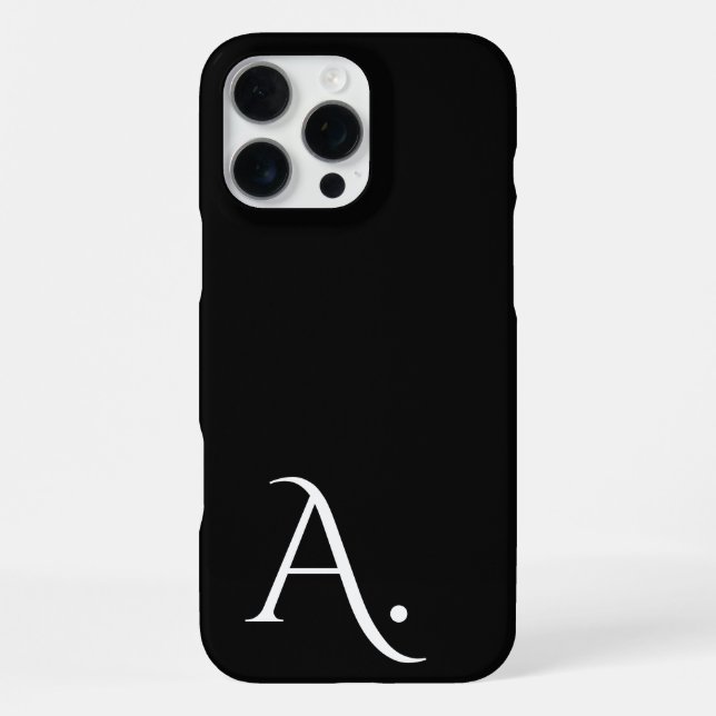 Custom with Initial Name iPhone Case (Back)