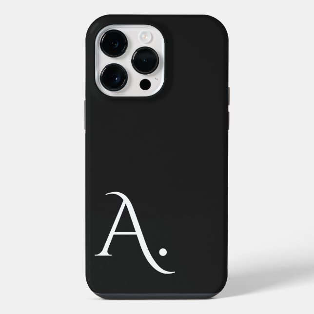 Custom with Initial Name iPhone Case (Back)