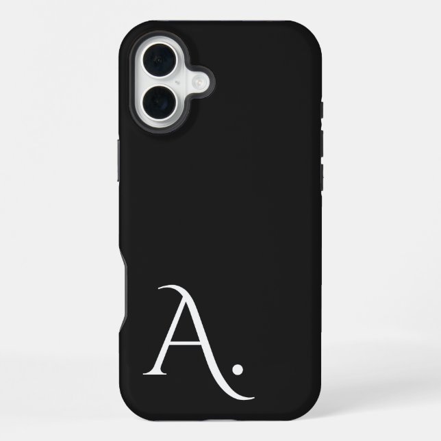 Custom with Initial Name iPhone Case (Back)