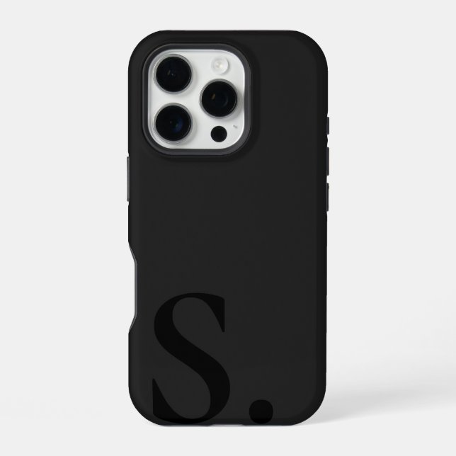 Custom with Initial Name iPhone Case (Back)