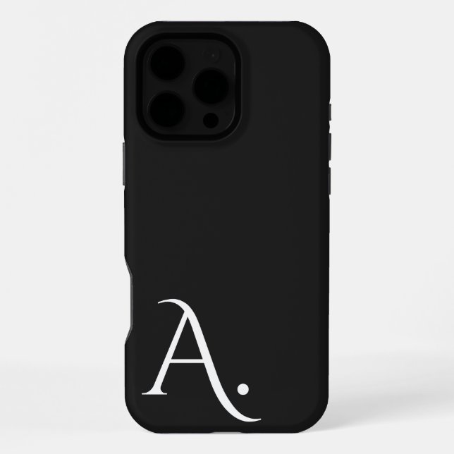 Custom with Initial Name iPhone Case (Back)
