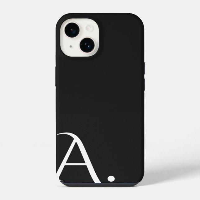 Custom with Initial Name iPhone Case (Back)