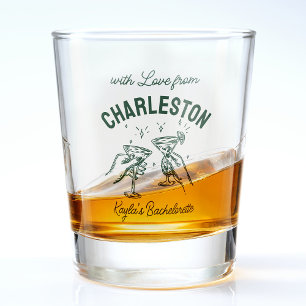 Custom With Love from Destination Bachelorette Shot Glass