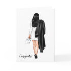 Custom Woman Nursing School Graduation  Card