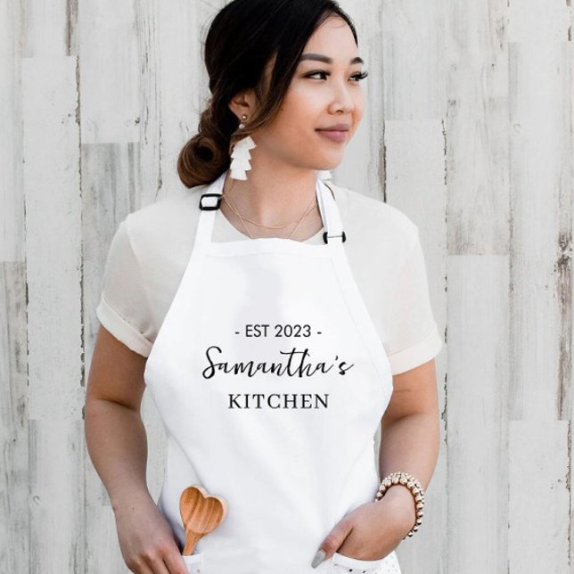 Custom Women Minimal Kitchen Apron (Creator Uploaded)