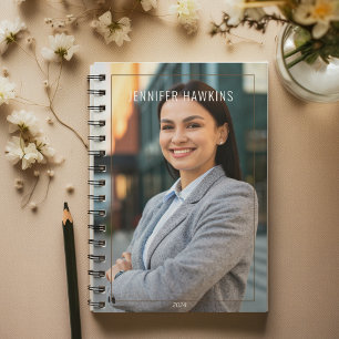 Custom Women Photo Elegant Business 2024  Planner