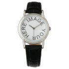 Custom Women's Fashion Classic Black Leather Strap