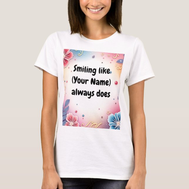 Custom Women's T-Shirt – Personalised Stylish Tee  (Front)