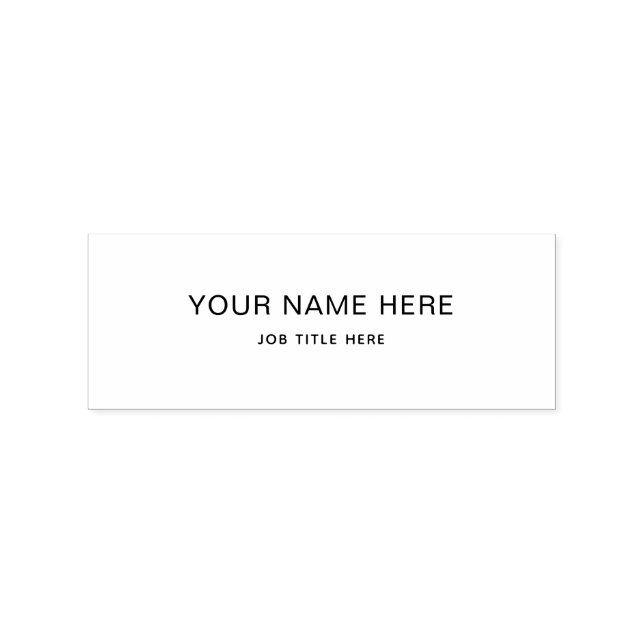 Custom Wood Art Stamps – Name & Job Title (Stamped)