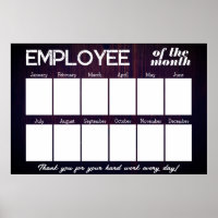 Custom wood photo employee of the month display