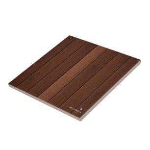 Custom Wood Texture brown Tile
