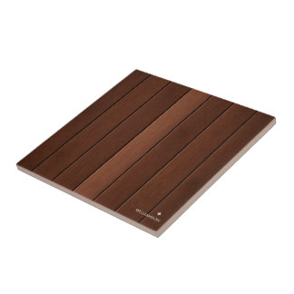 Custom Wood Texture brown Tile
