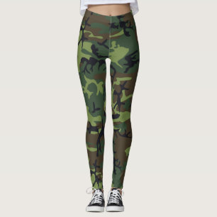 Custom Woodland Camo Leggings