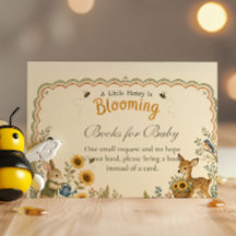 Custom Woodland Honey Bee Diaper Raffle
