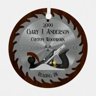 Custom Woodwork Saw Blade Planer Metal Tree Decoration