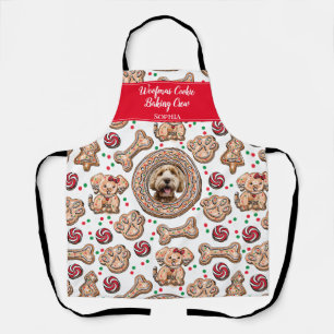 Custom Woofmas Cookie Baking Crew Pet Dog Xmas Apron