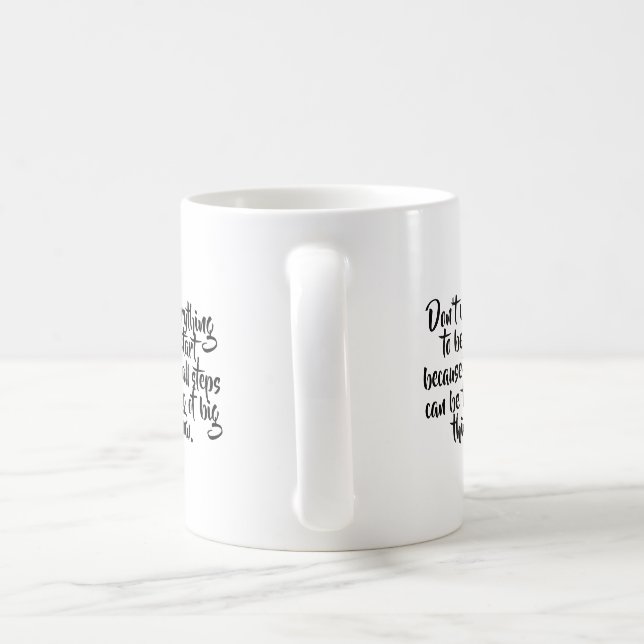 Custom Word Monochrome Aesthetic  Coffee Mug (Handle)