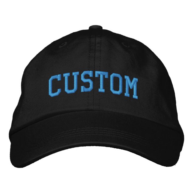 Custom Word Text Her Personalized Gift for him Embroidered Hat (Front)