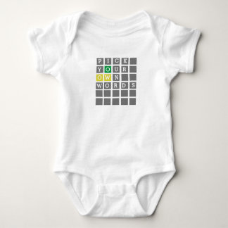Custom Wordle Baby Bodysuit