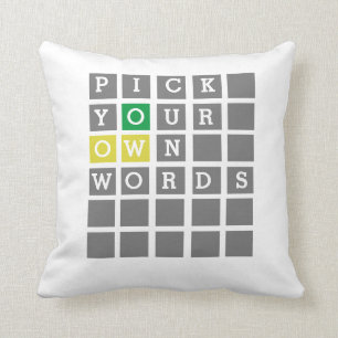 Custom Wordle  Cushion