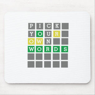 Custom Wordle Mouse Pad