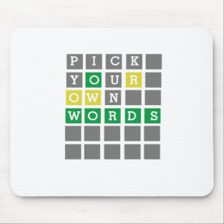 Custom Wordle Mouse Pad