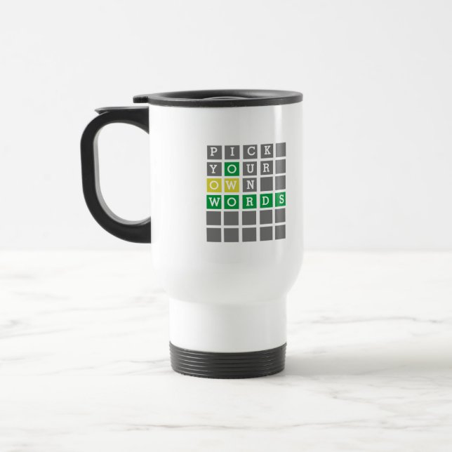 Custom Wordle Mug (Left)