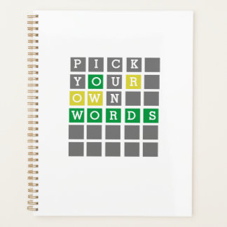 Custom Wordle Planner