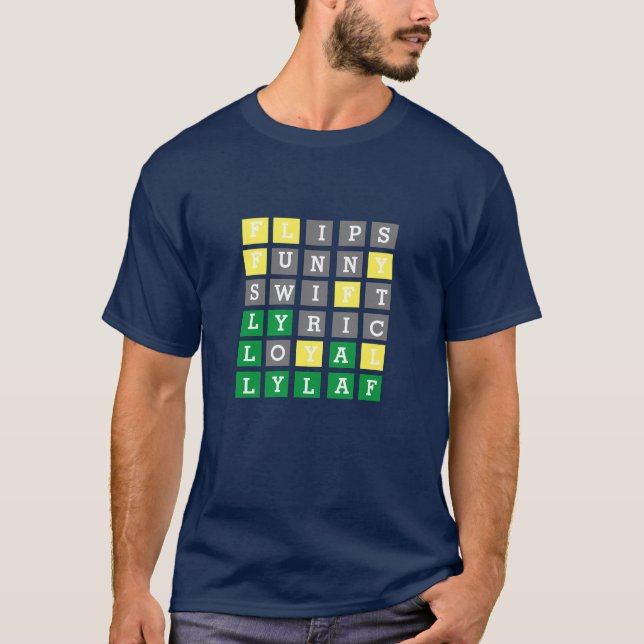 Custom Wordle  T-Shirt (Front)