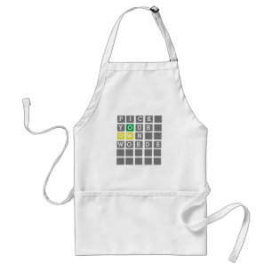 Custom Wordle T-Shirt Standard Apron