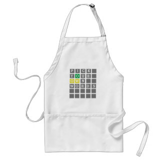 Custom Wordle T-Shirt Standard Apron