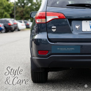 Custom Work Title & Name Car Bumper Sticker