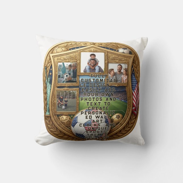Custom World Cup Family  Cushion (Front)