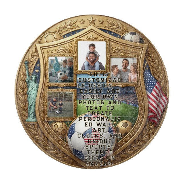 Custom World Cup Family  Cutting Board (Front)