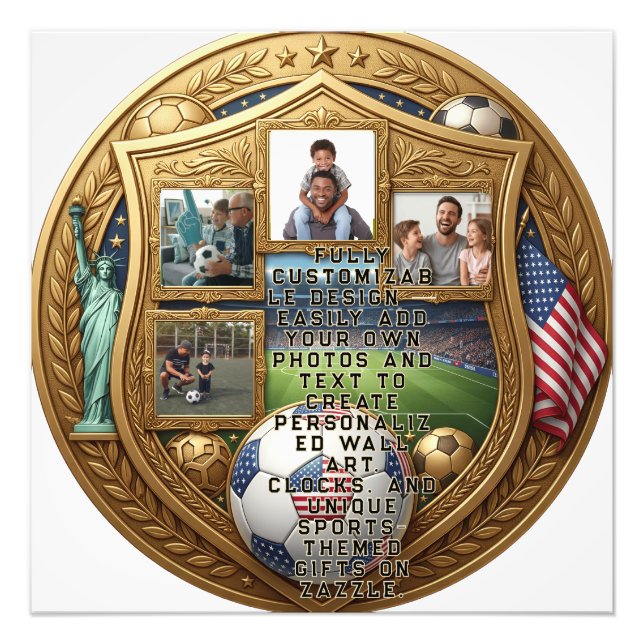 Custom World Cup Family  Photo Print (Front)