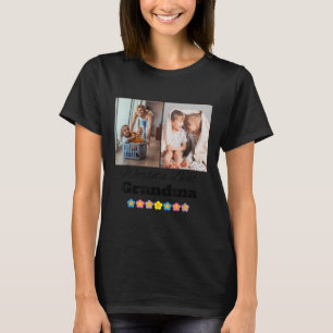 Custom Worlds Best Grandma Photo - Personalise Wit T-Shirt