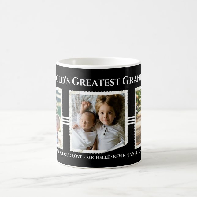 Custom World's Greatest Grandpa | Photo Coffee Mug (Center)
