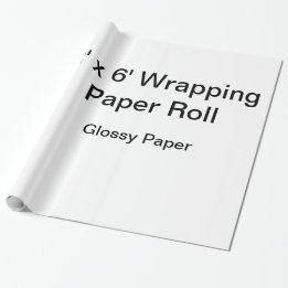 Custom Wrapping Paper (2x6 Roll, Glossy Paper)