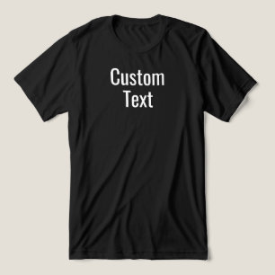 Custom Writing Option Printing Personalised Text Tri-Blend Shirt