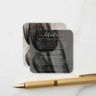 Custom X-Ray Sepia Dark Tulips Details Enclosure Card